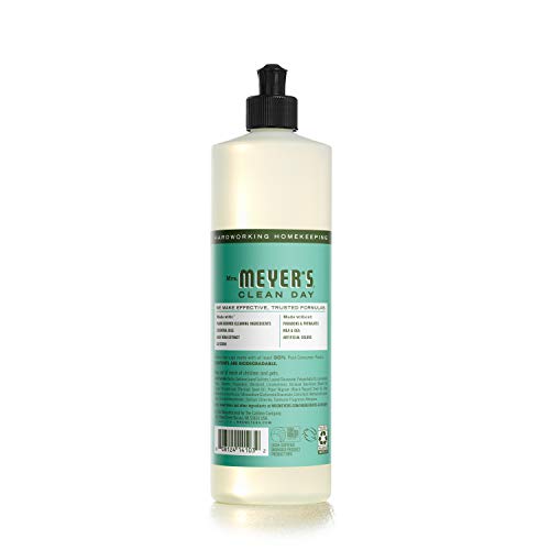 Mrs. Meyer's Liquid Dish Soap, Biodegradable Formula, Basil, 16 fl. oz
