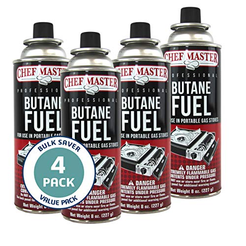 Pack of 4 Butane Fuel Cylinders